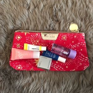 Luxury skincare bundle with bag